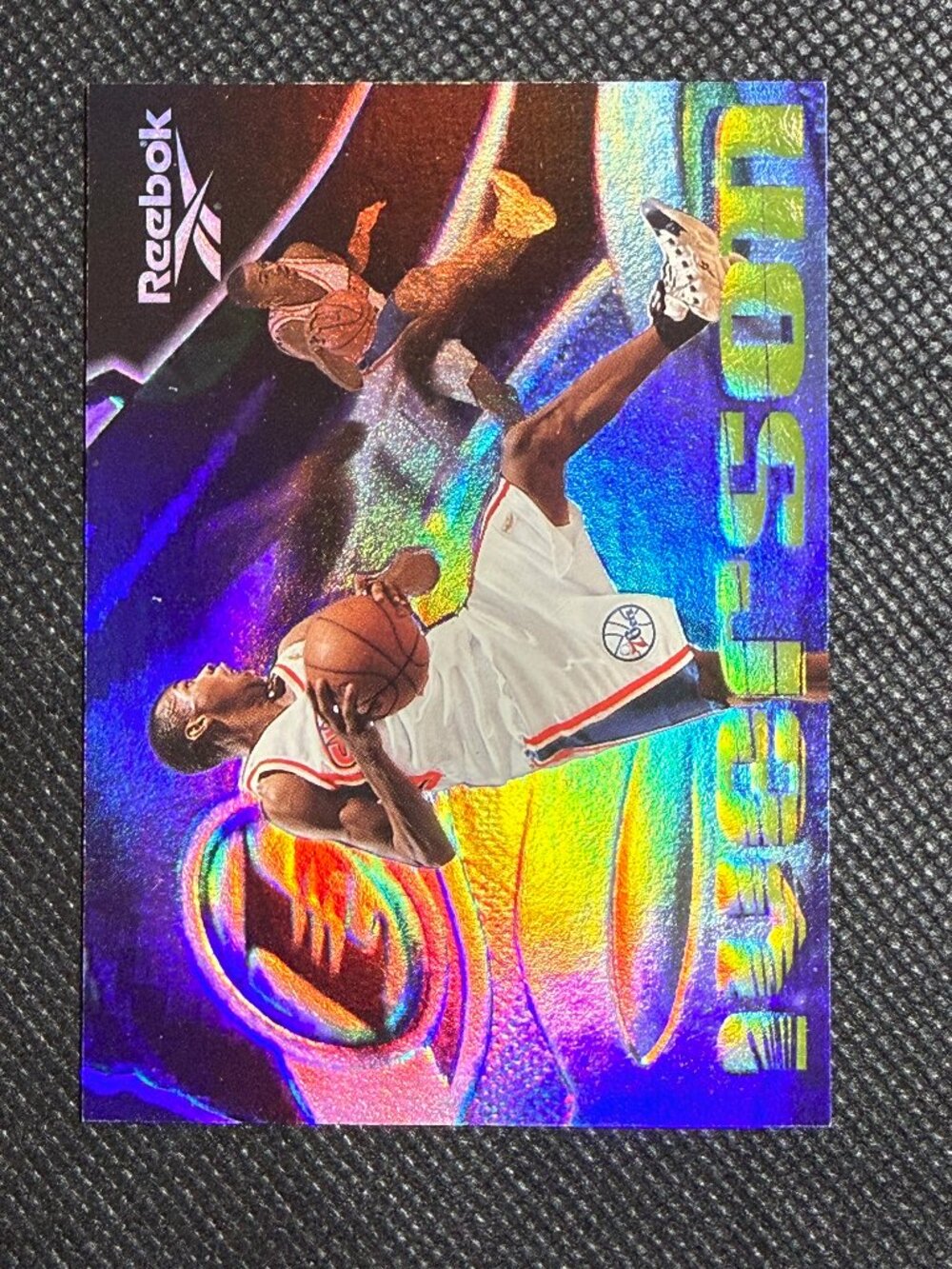 1997-98 Skybox Premium - Reebok Allen Iverson I3 Silver Holo 76ers